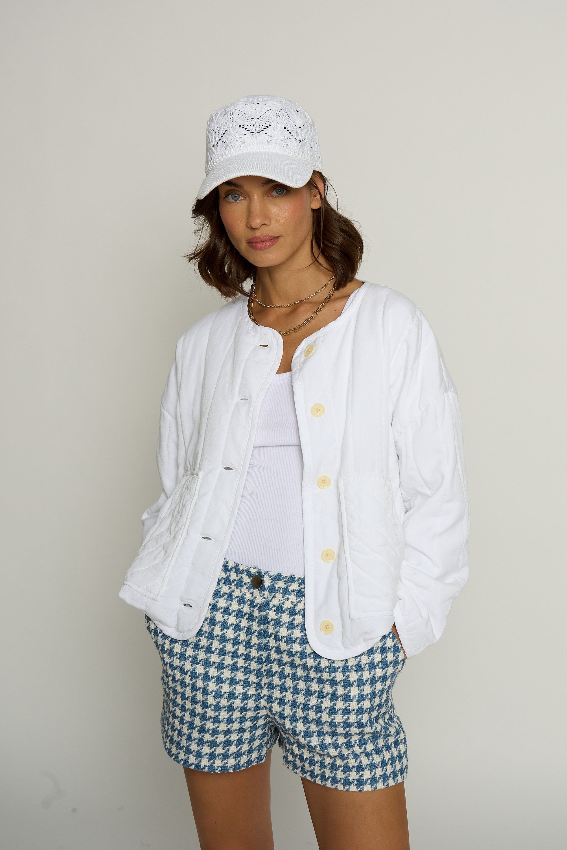 Quilted Tencel Jacket