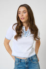 Birdie Lace Up Tee