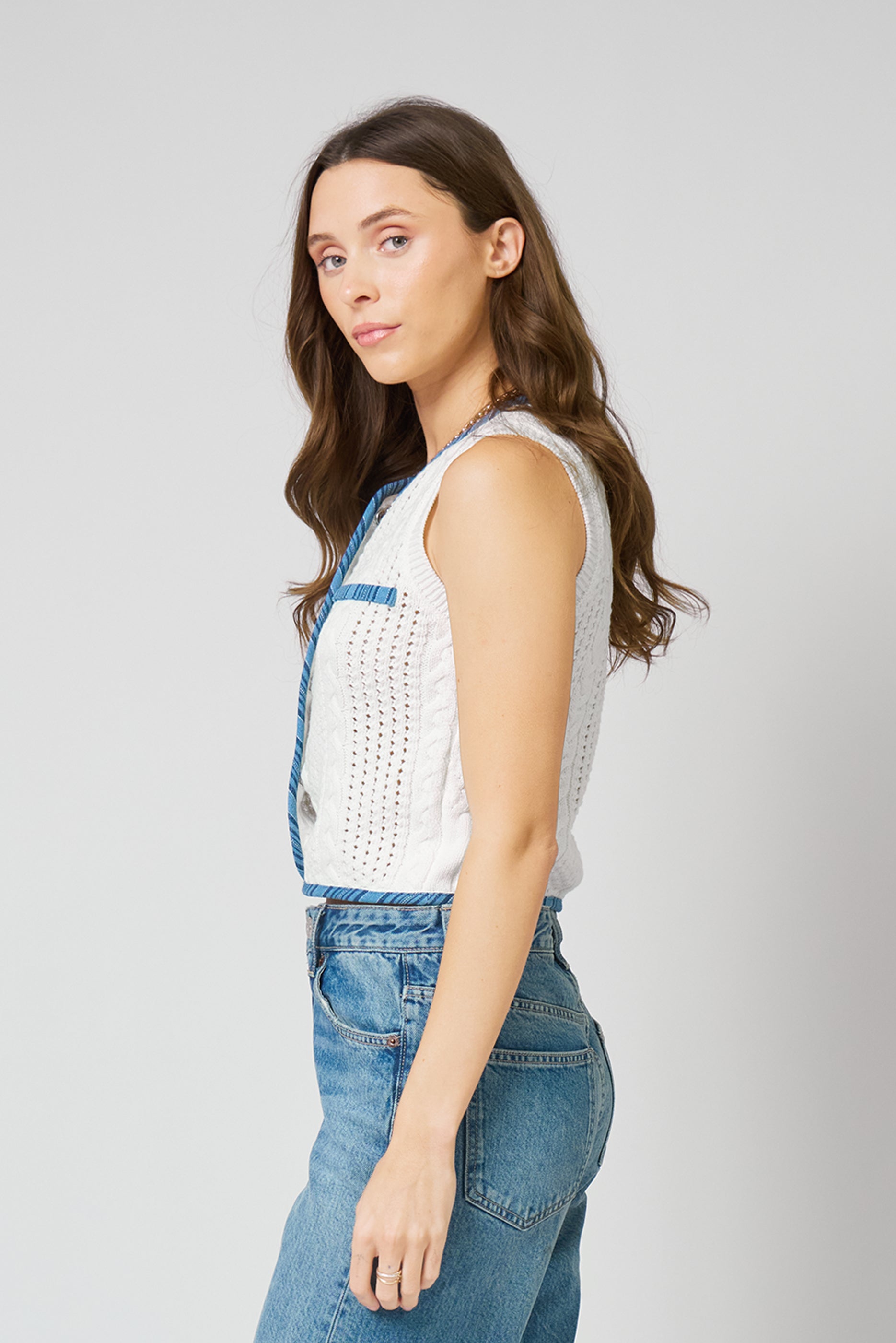 Brooklyn Open Stitch Vest