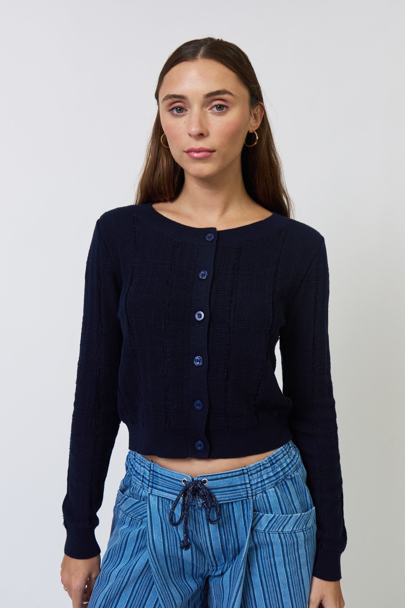 Clover Novelty Stitch Cardigan