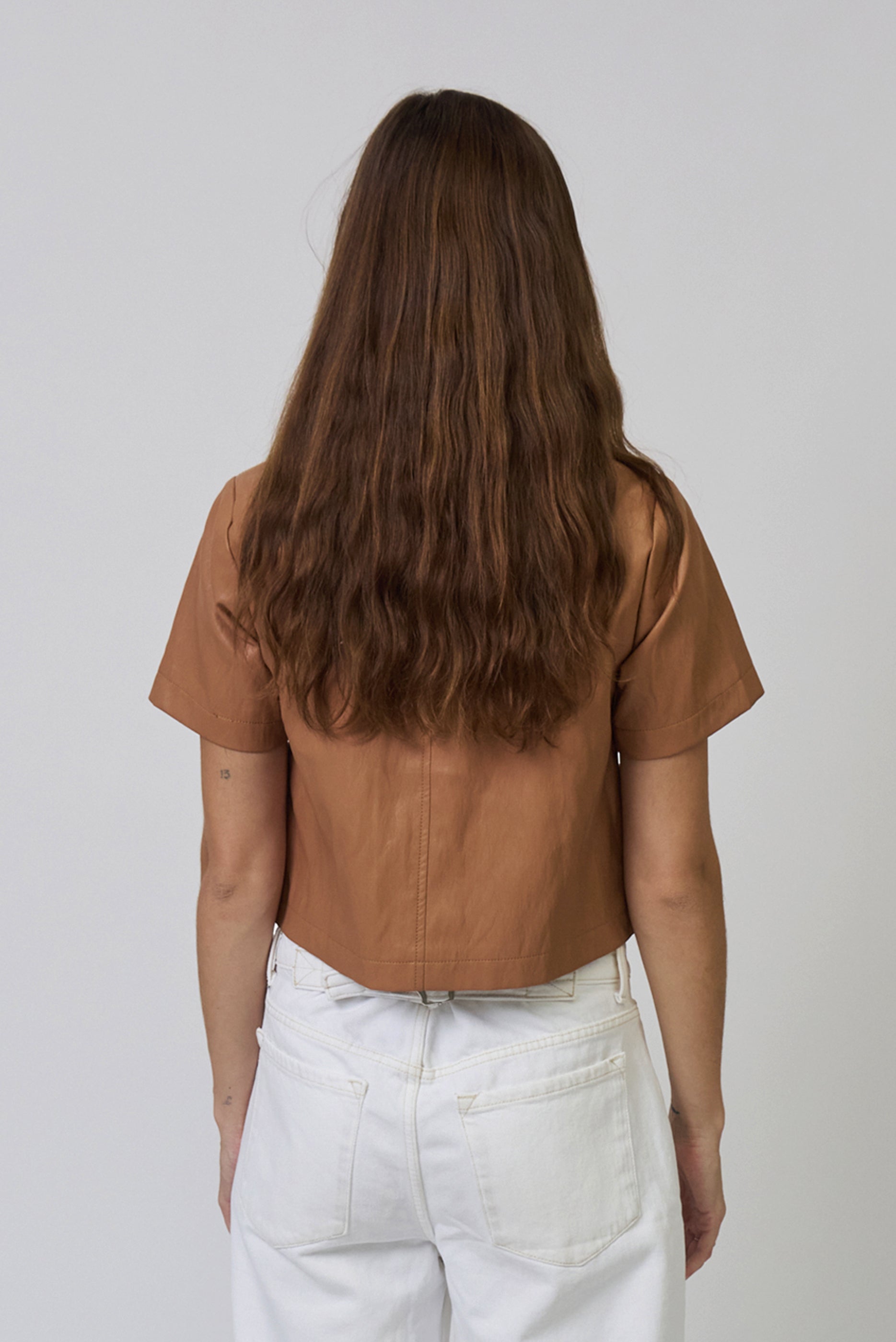 Chelsea Vegan Cropped Jacket