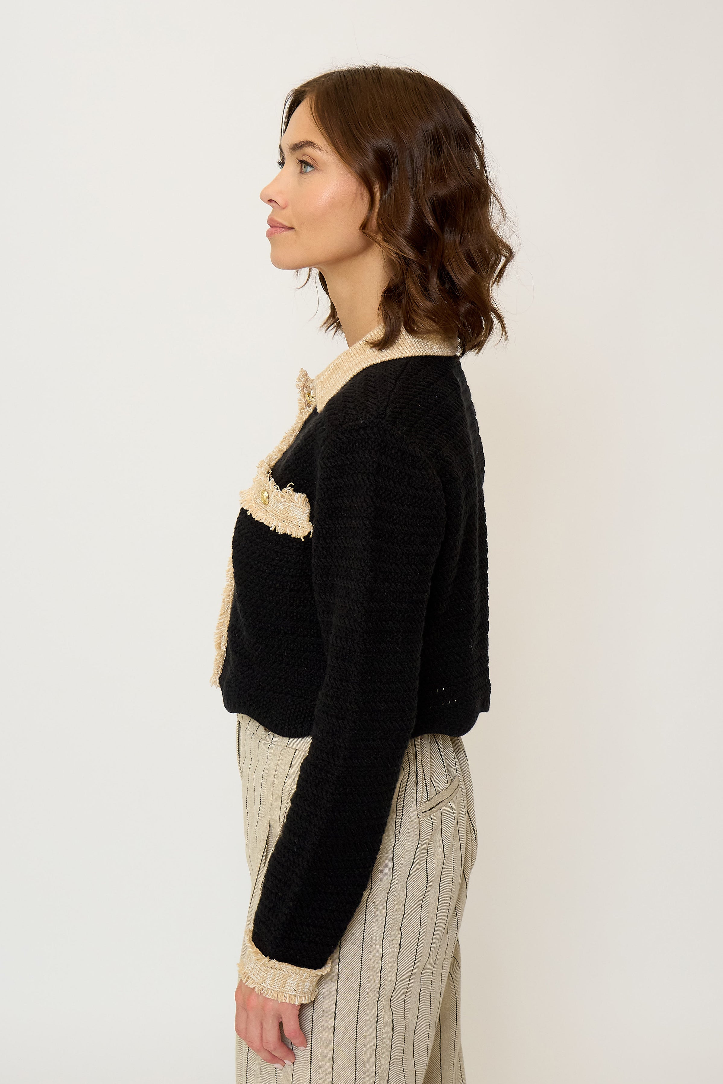 Rose Scallop Edge Sweater