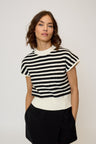 Olive Striped Stitch Dolman