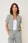 Maribel Short Sleeve Tweed Bomb