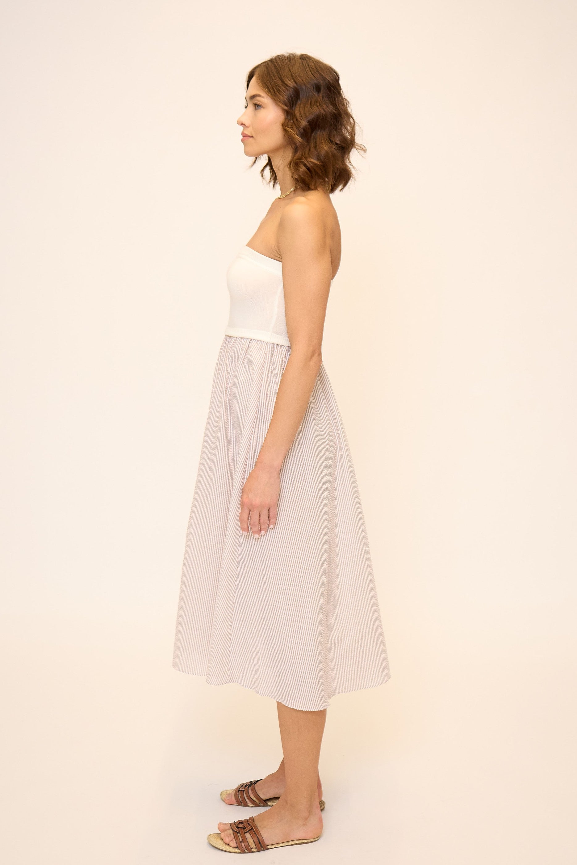 Alina Button Up Twofor Dress