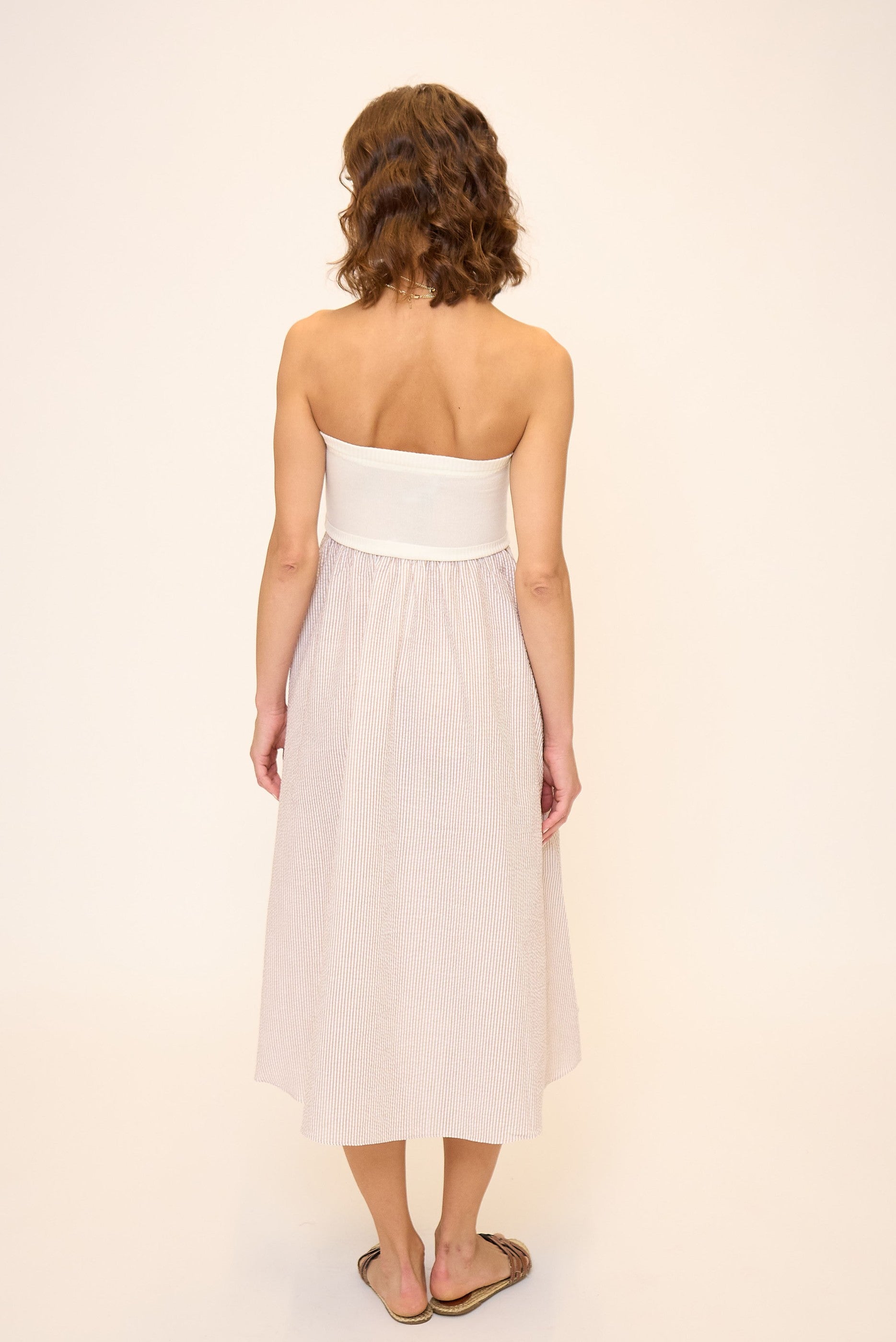 Alina Button Up Twofer Dress