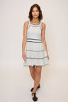 Emanuel Nautical Stripe Mini Dress