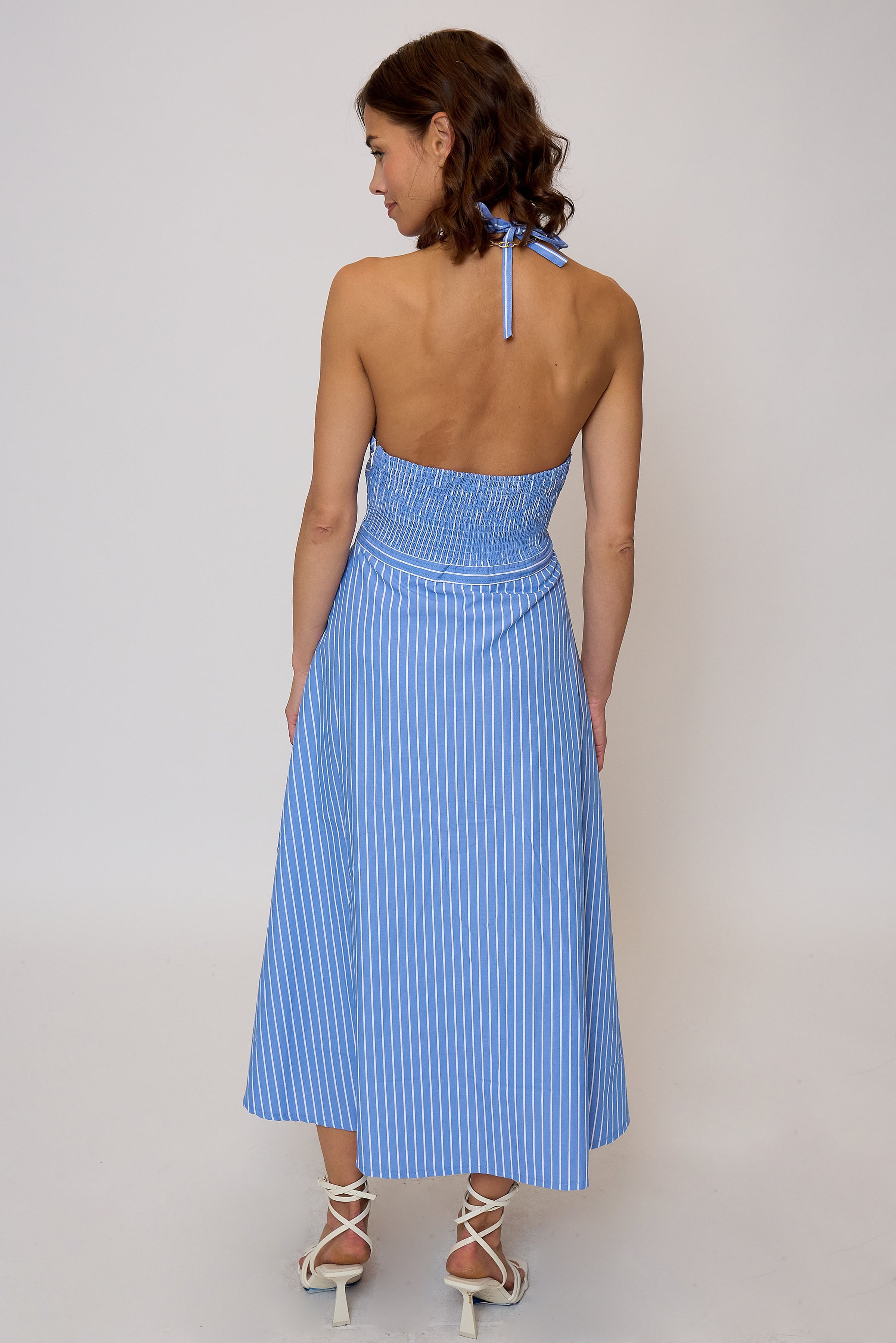 Kira Halter Shirt Dress