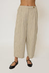 Rose Mid Rise Pleated Straight Pant