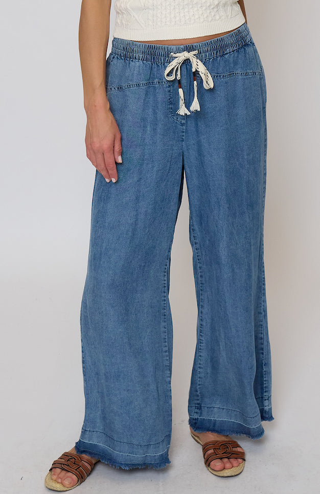 Celine Mid Rise Drawstring Pants