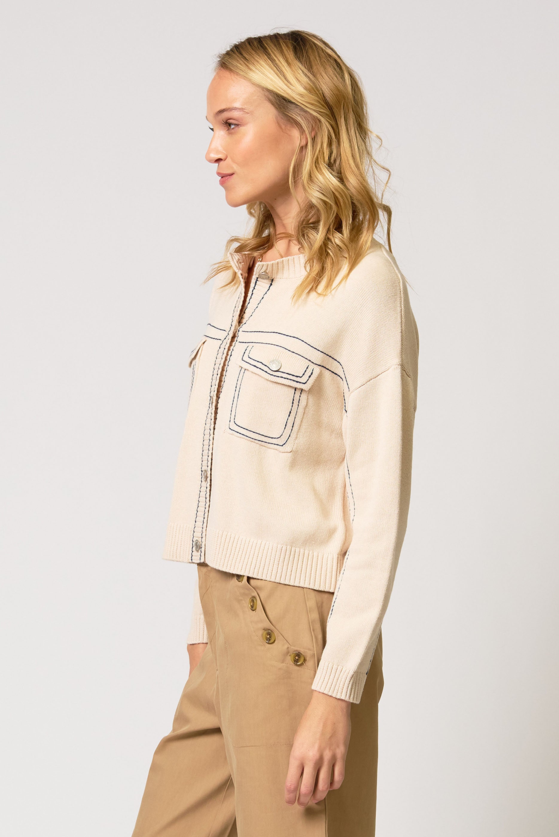 Dean Topstitch Sweater