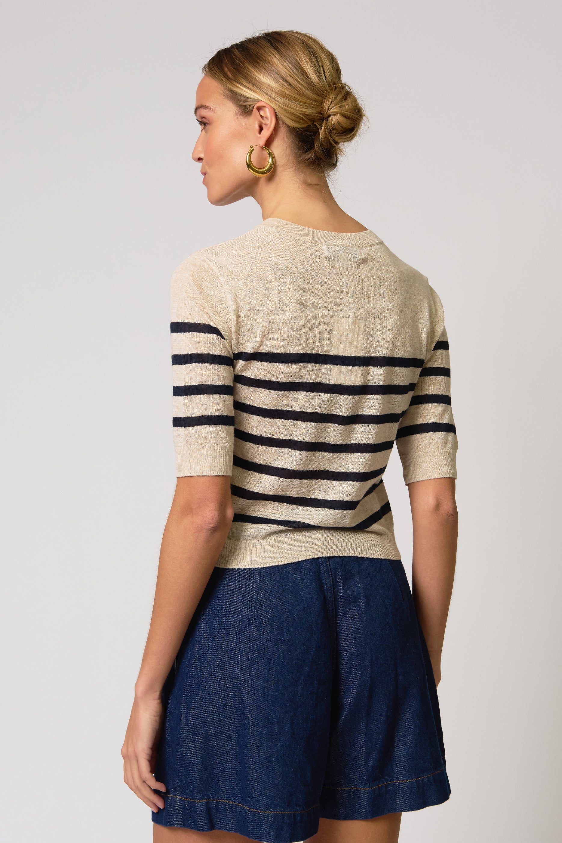 Marlon Striped Sheer Cardigan