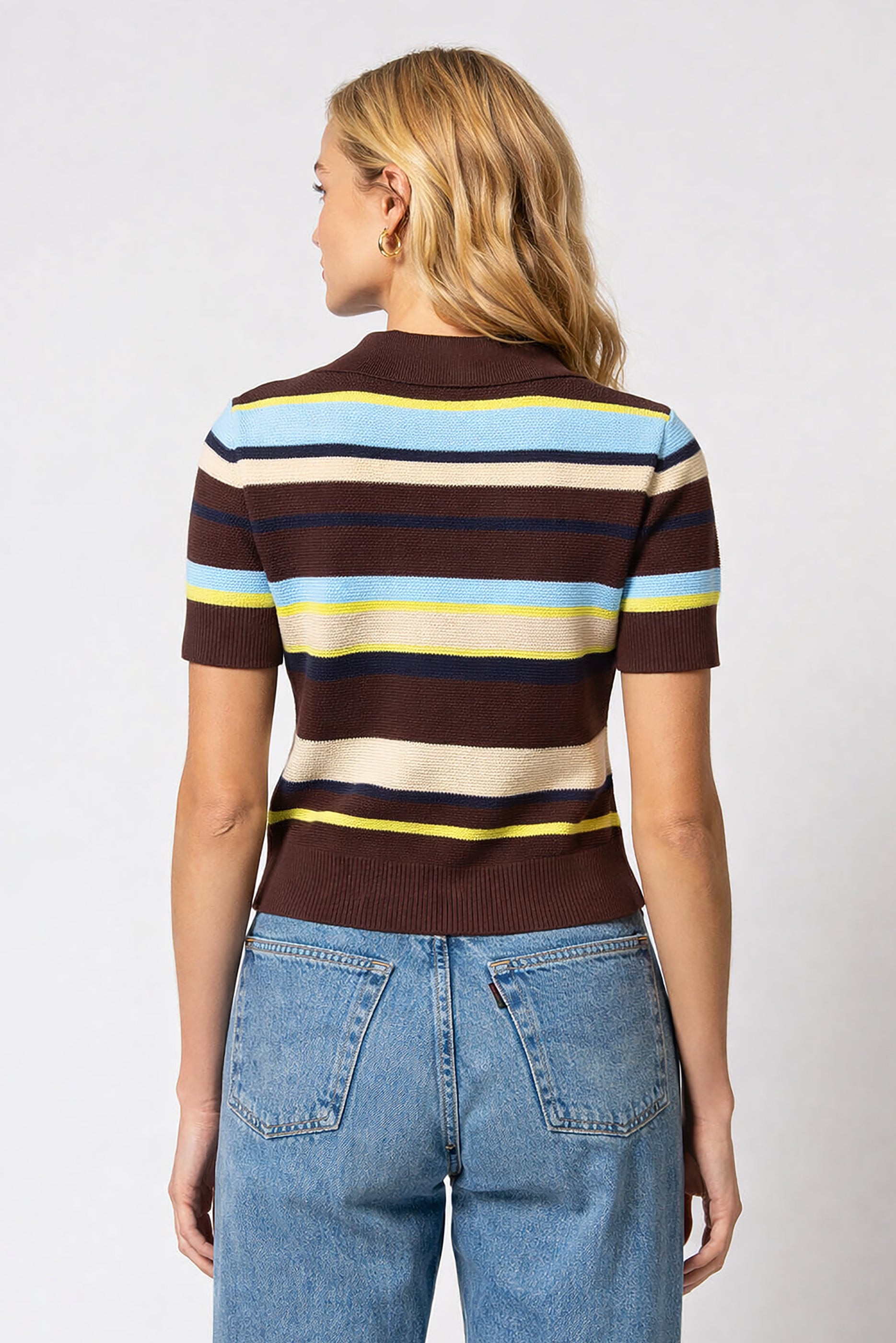 Marlon Pique Stripe Polo