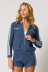 Raya Mixed Stitch Zip Cardi