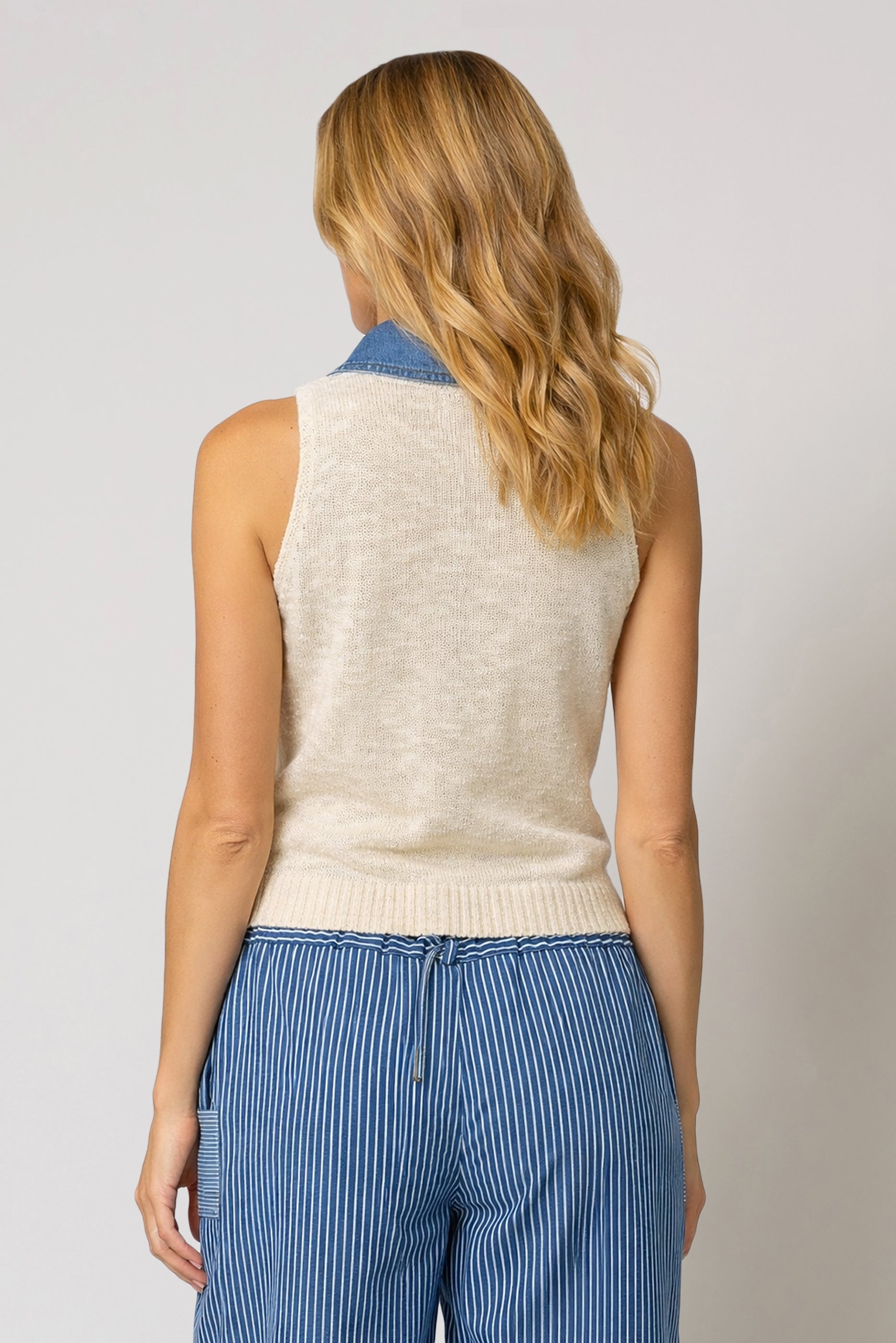 Marlon Denim Collar Shell