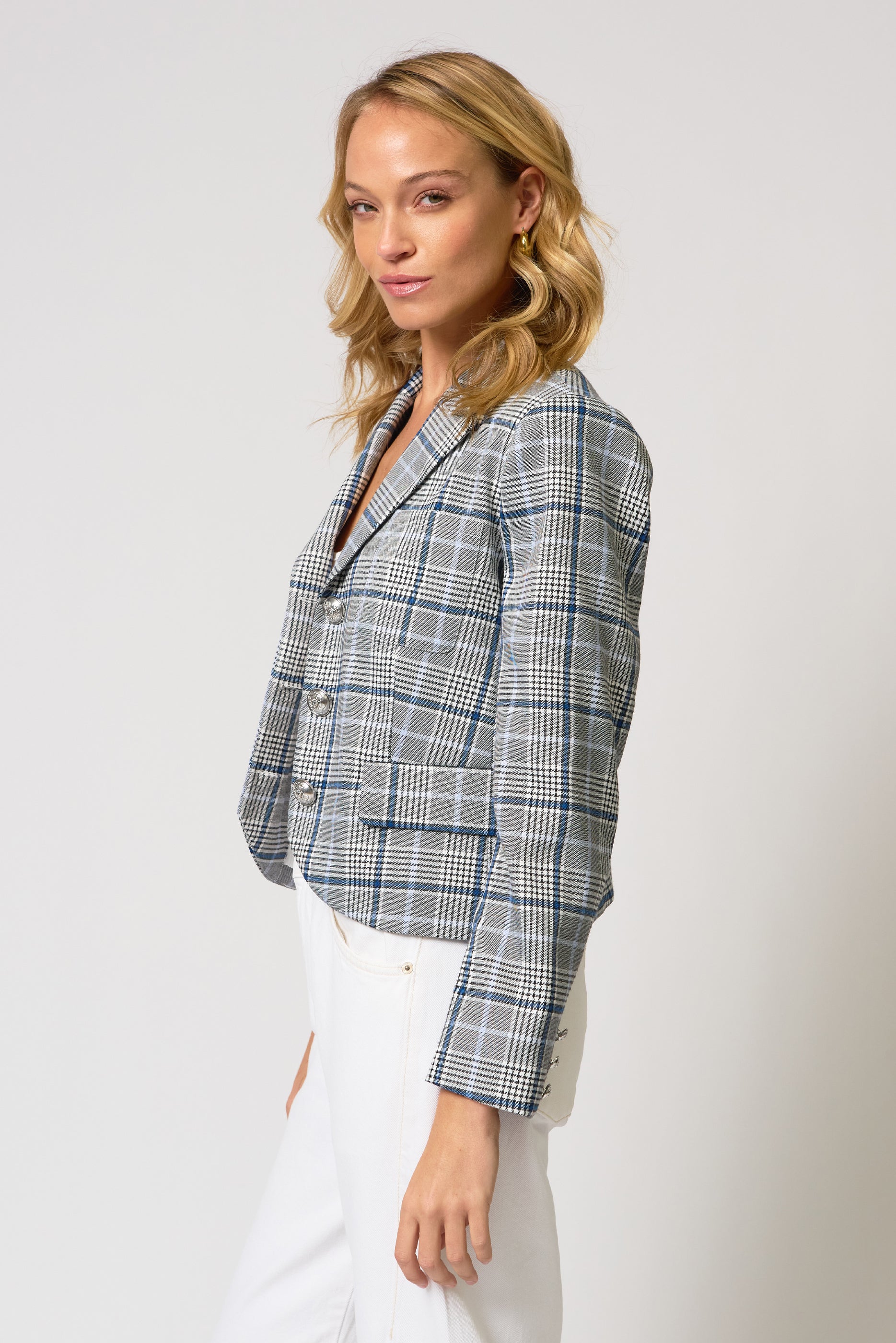 Paulie Plaid Blazer