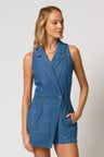 Hazel Chambray Trench Romper