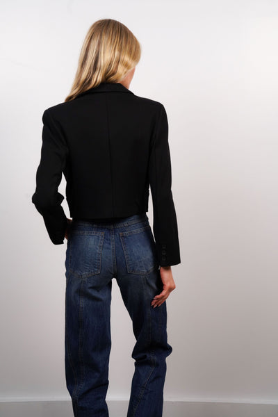 Jamie Kissing Crop Double Breasted Blazer