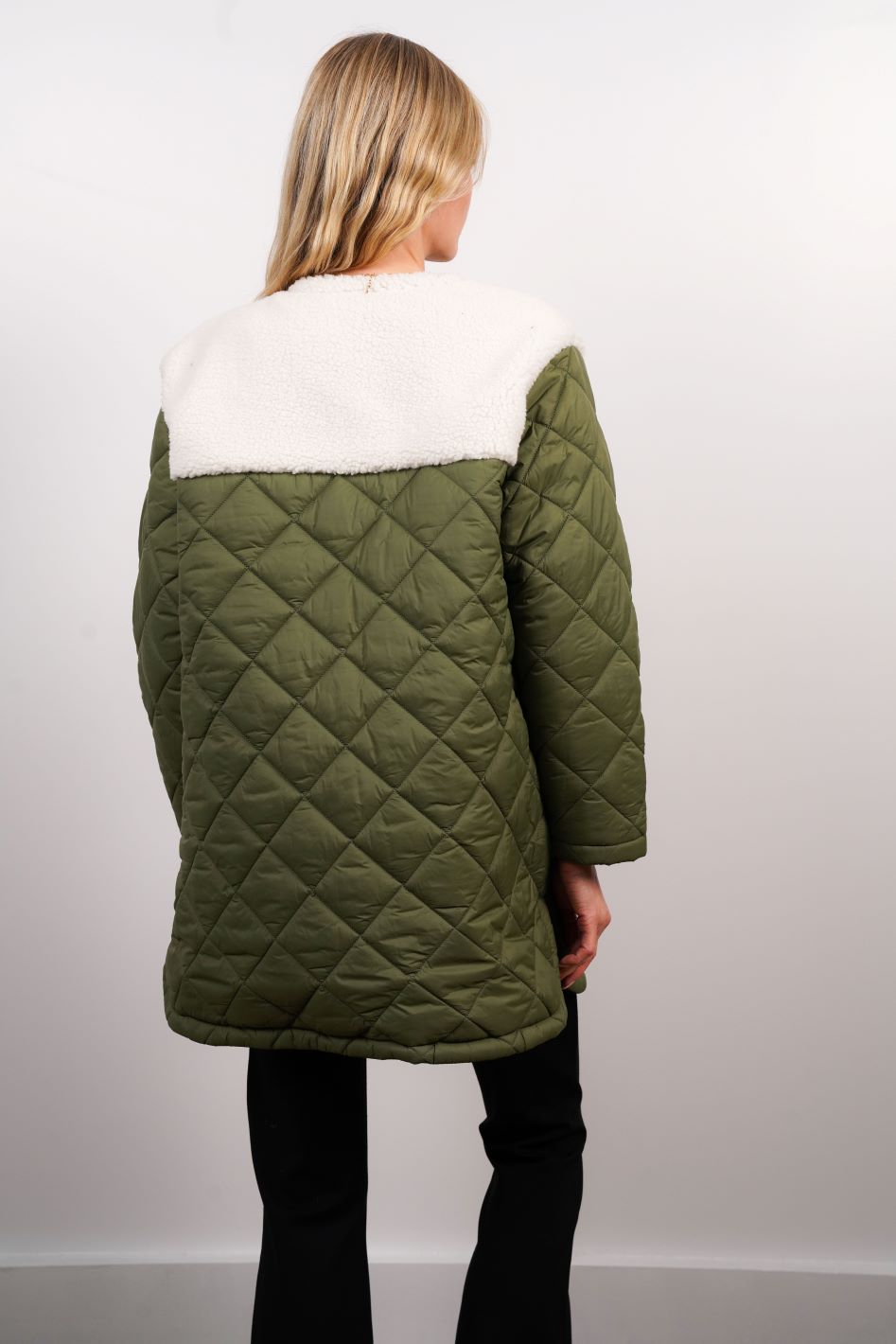 Asher Sherpa Quilted Puffer