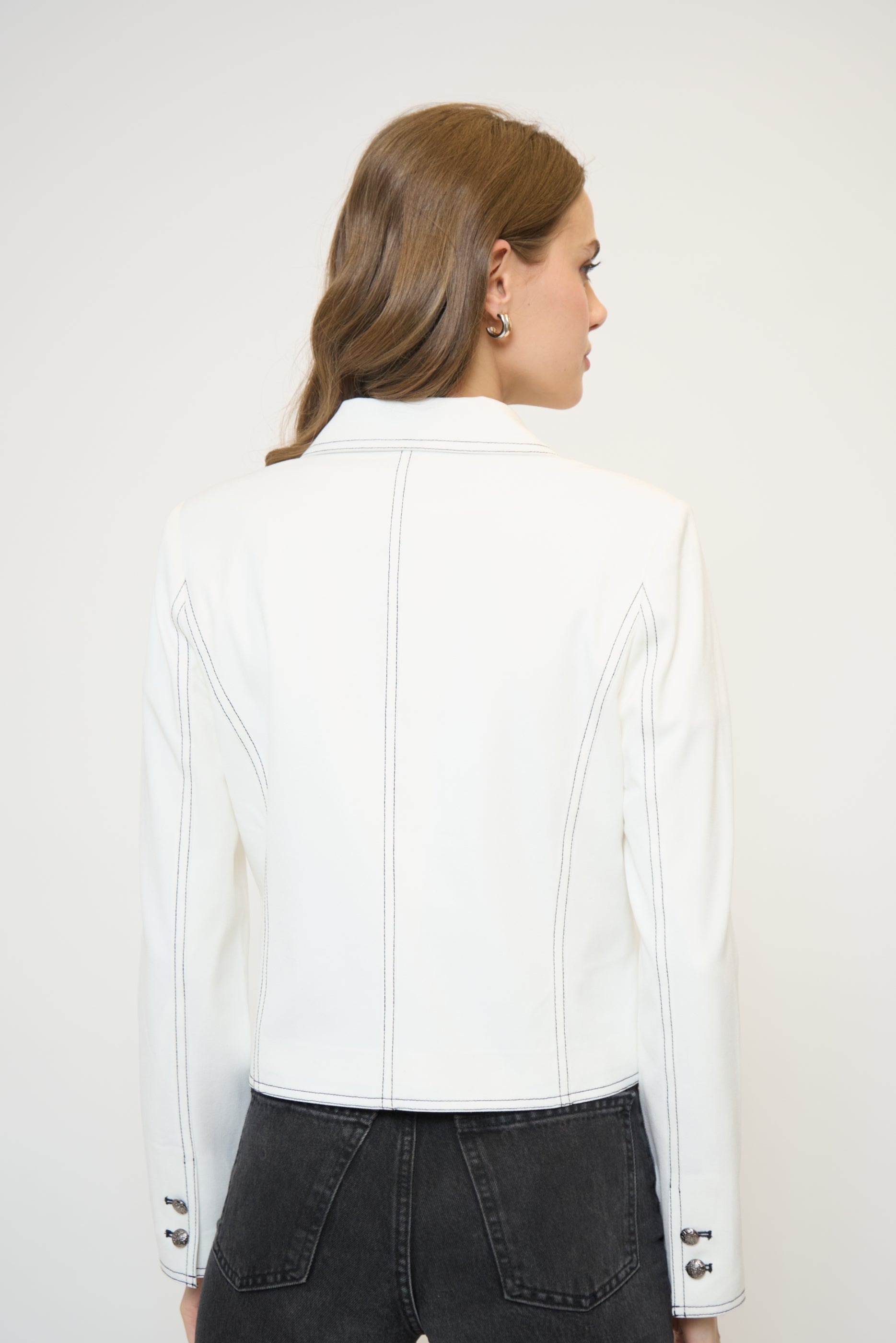 Alba 4 Pockets Topstitch Jacket