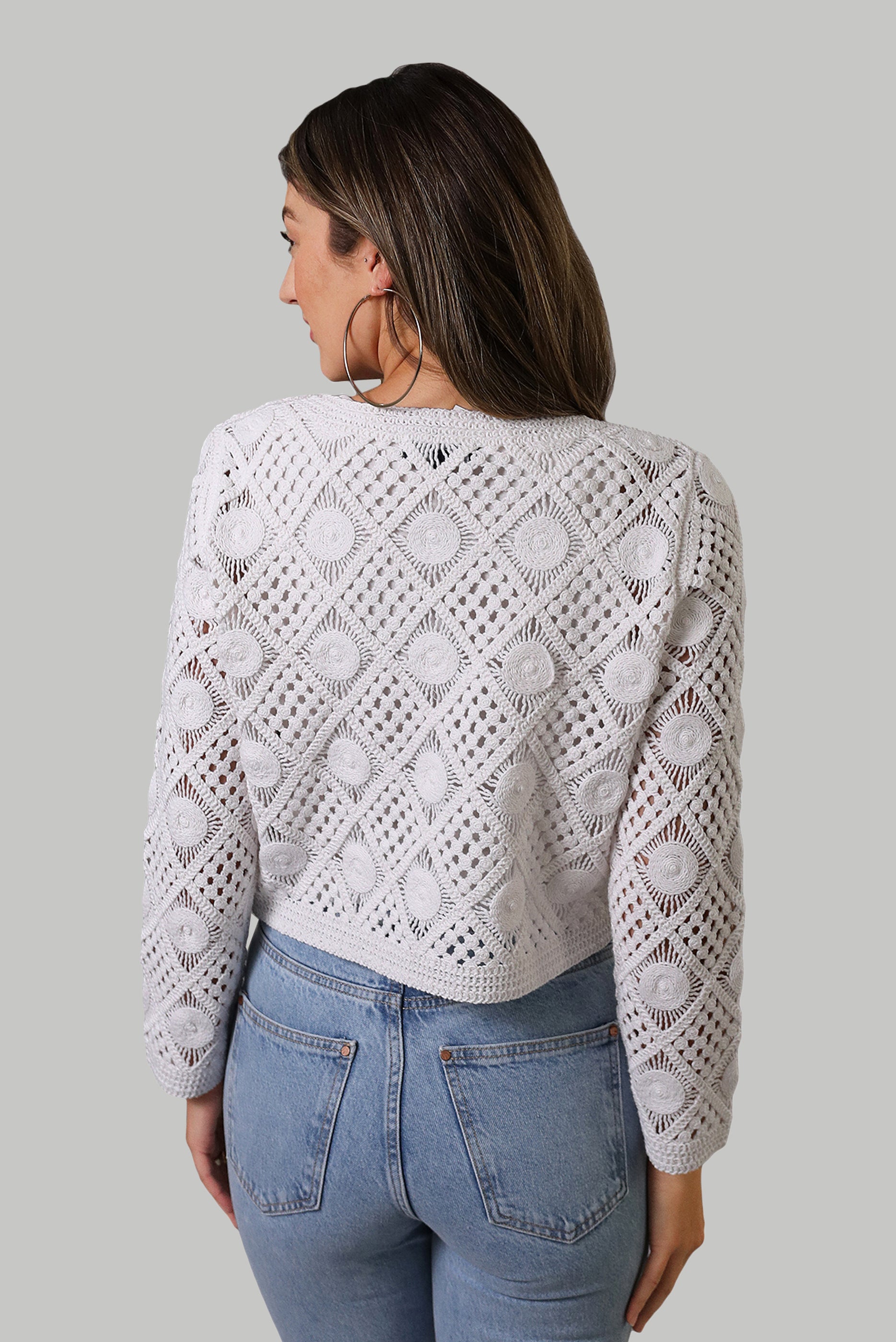 Violete Crochet Cardigan