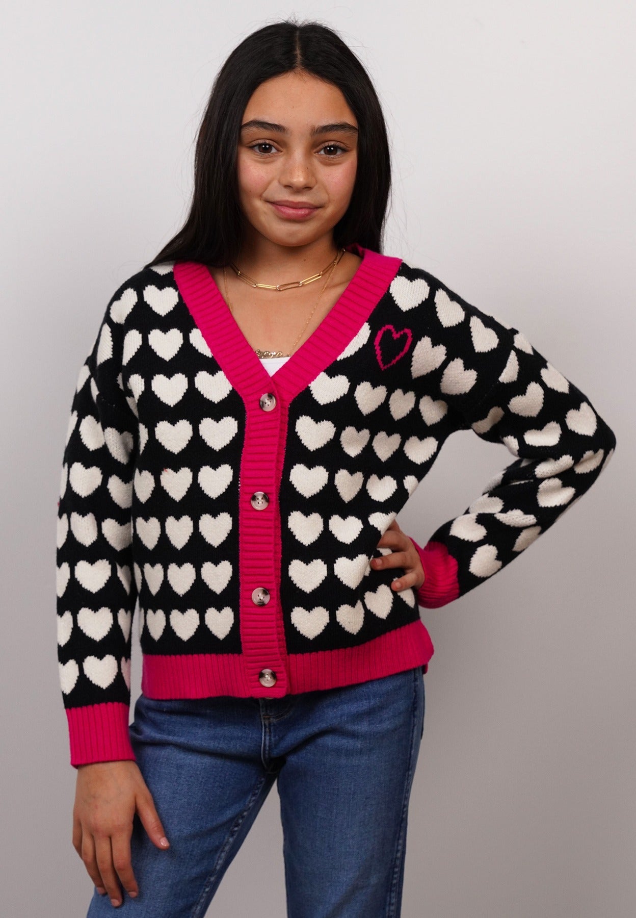 Cora Heart Cardigan