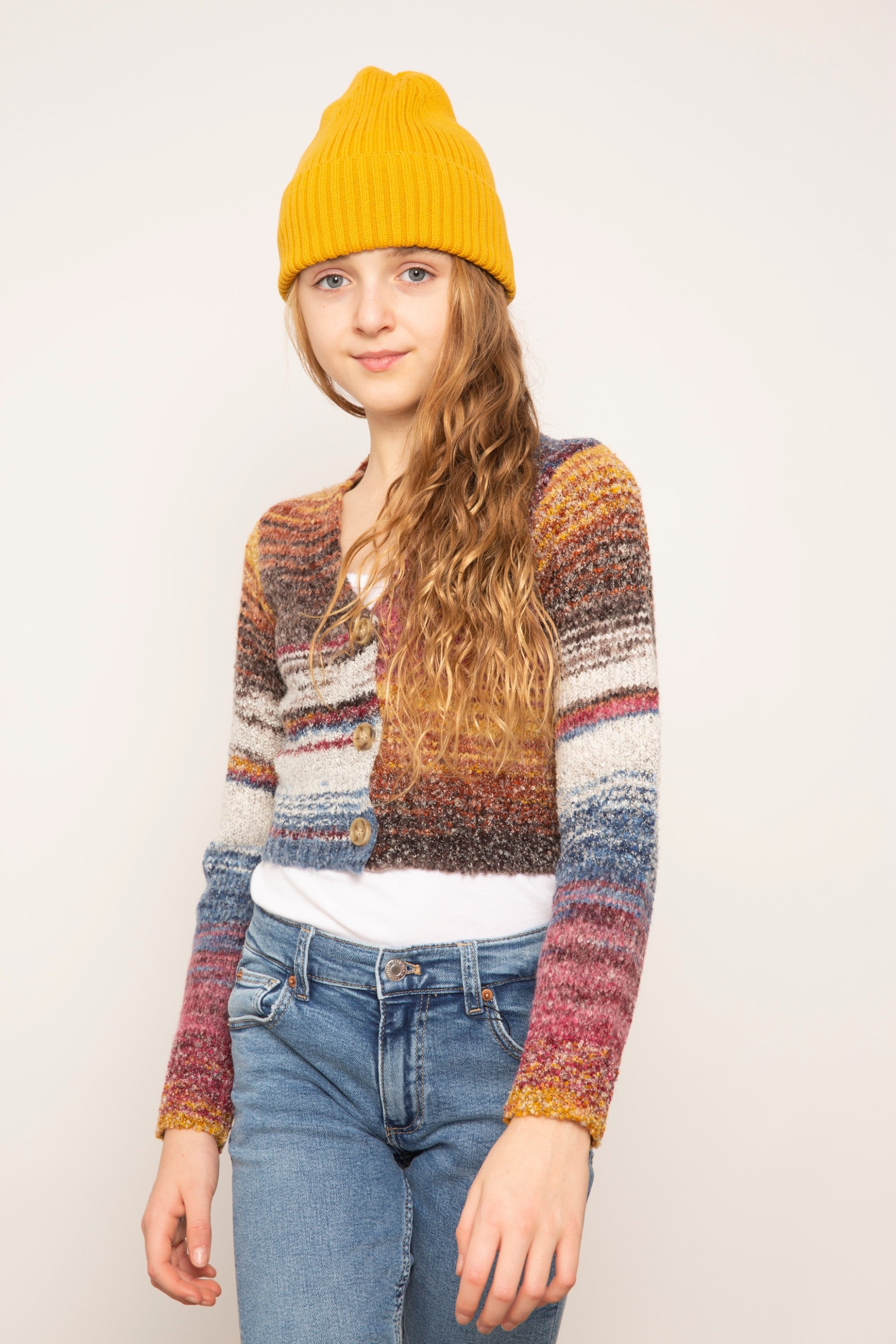 Josie V-Neck Cropped Cardigan