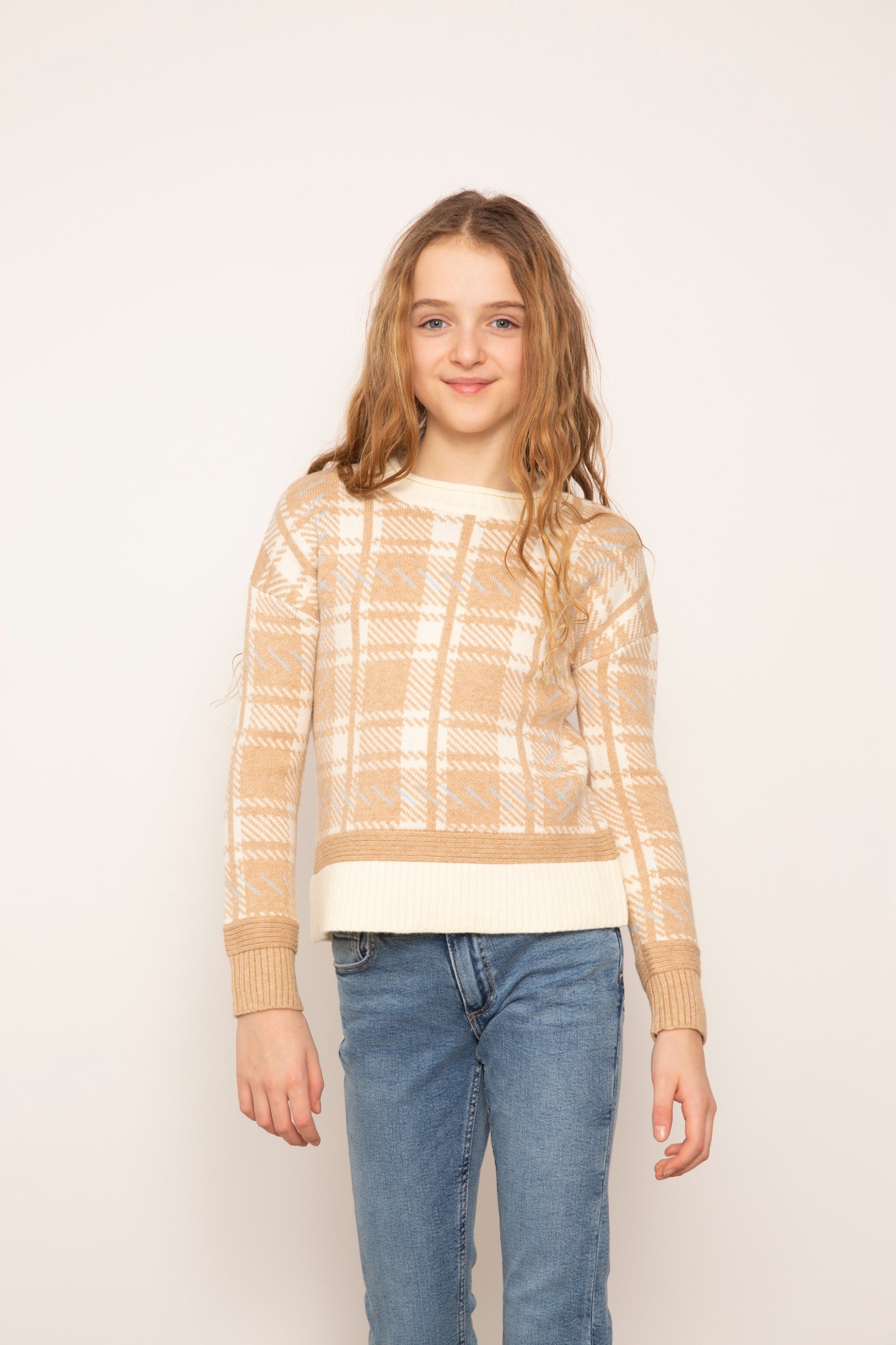 Ace Plaid And Cable Mixed Crew