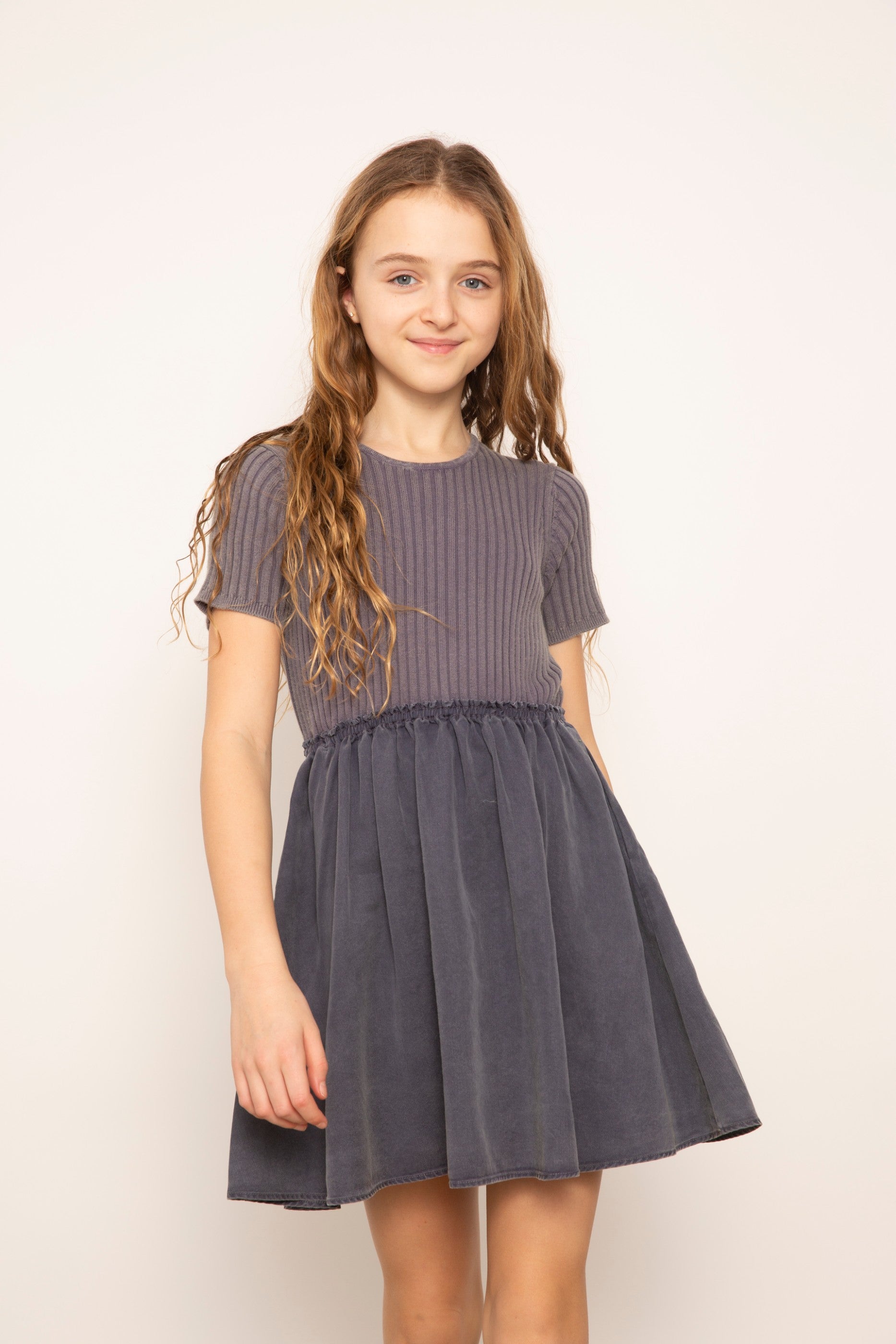 Beck Mixed Media Tencel Dress