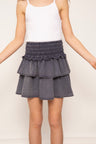 Beck Tencel Tiered Smocked Skirt