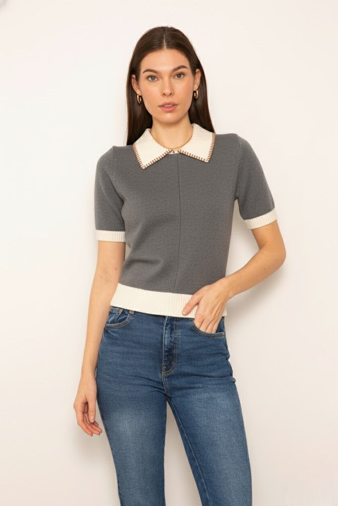 Lux Whipstitch Polo