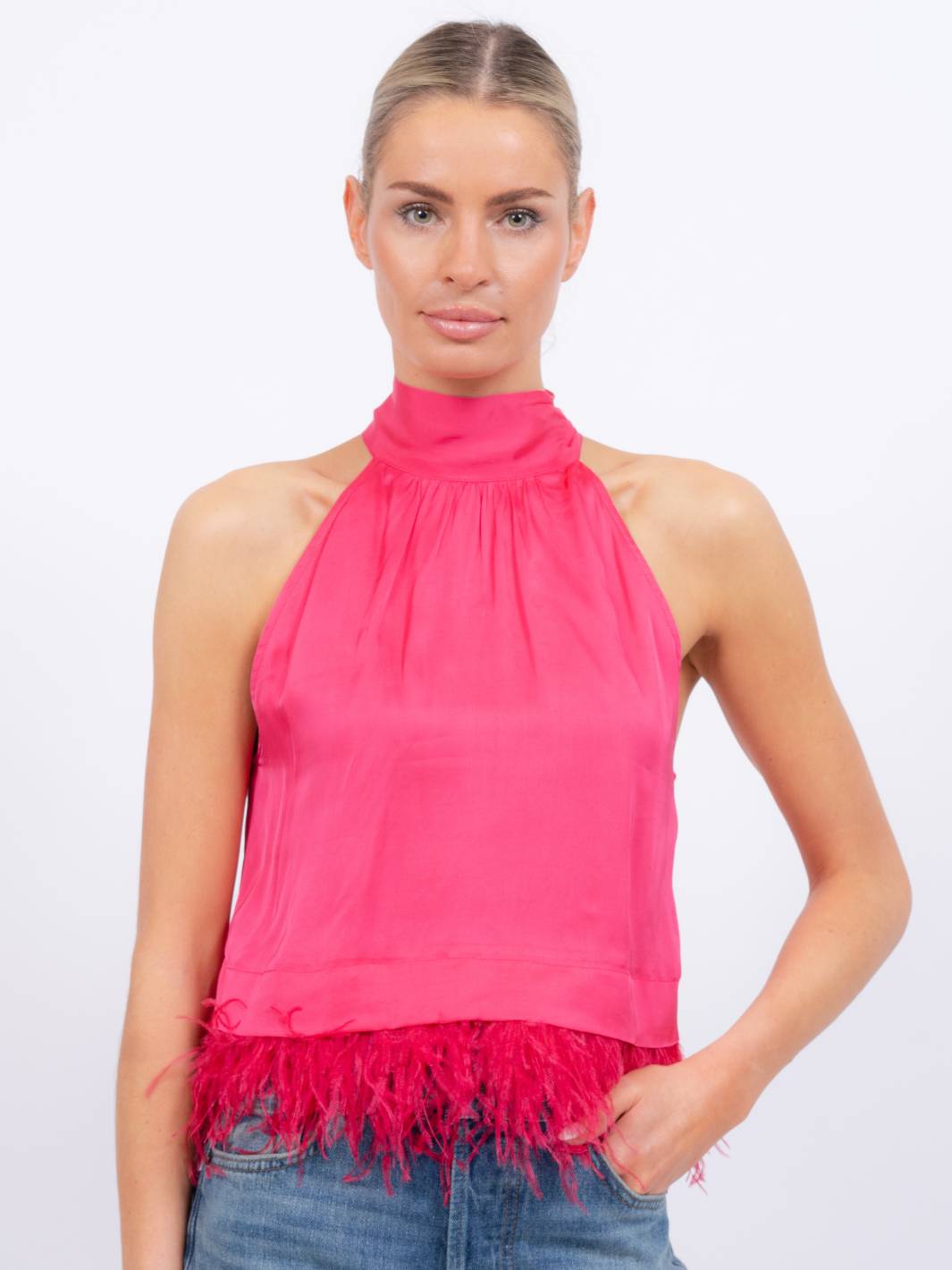 Sylvie Marabou Sweep Top