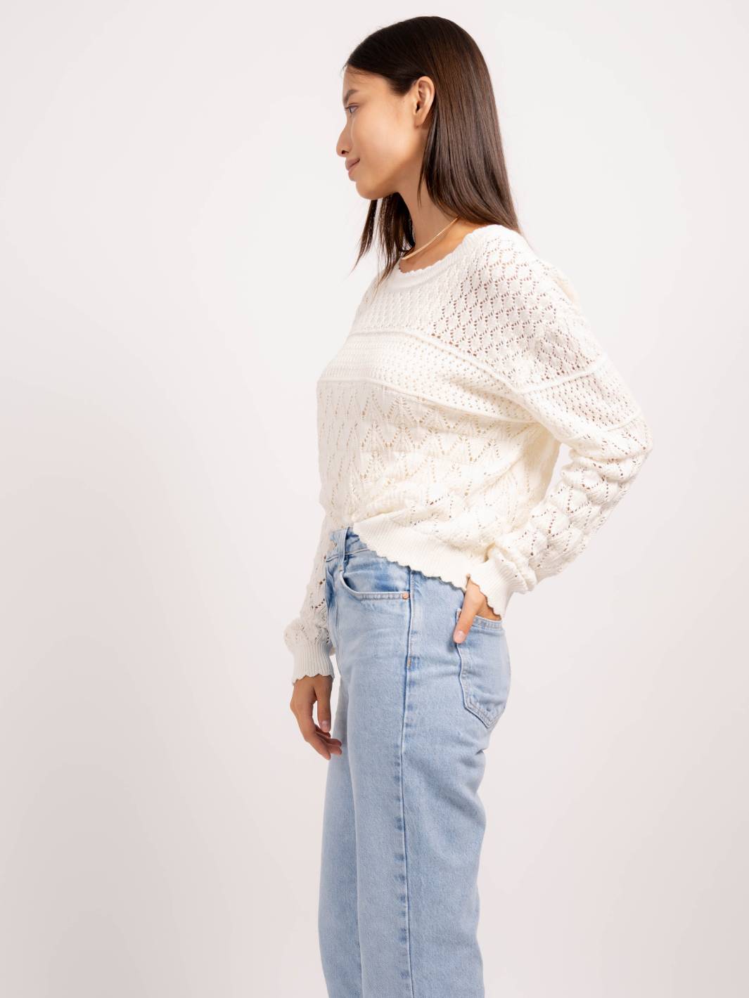 Edith Scallop Edge Sweater