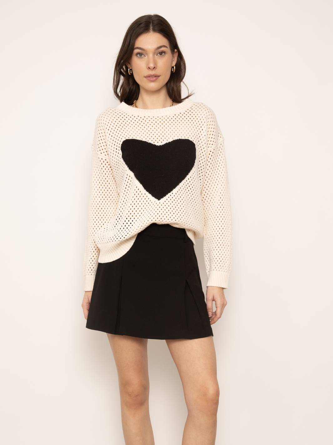 Dove Open Stitch Heart Crew