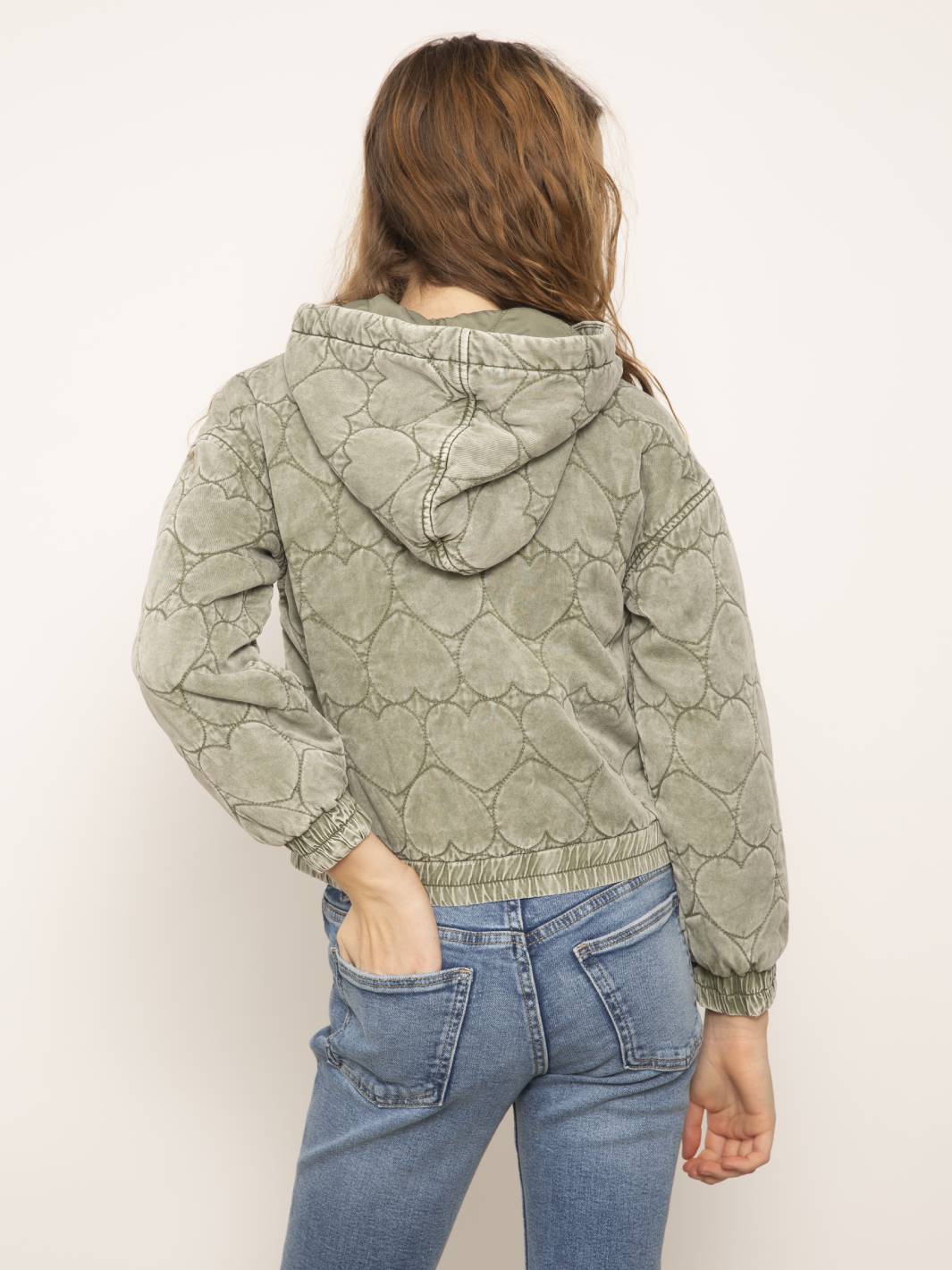 Beck Quilted Heart Hooded Jacket