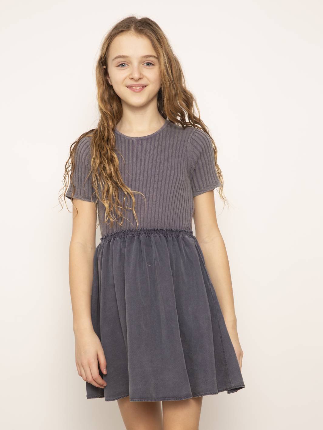 Beck Mixed Media Tencel Dress