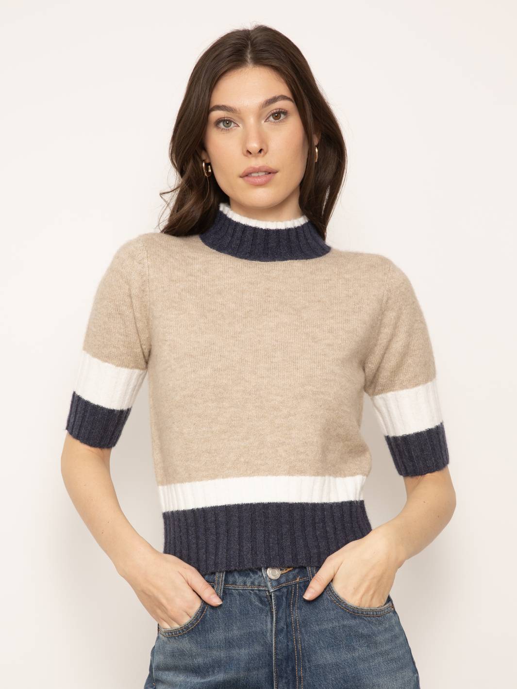 Millie Quarter Sleeve Turtleneck