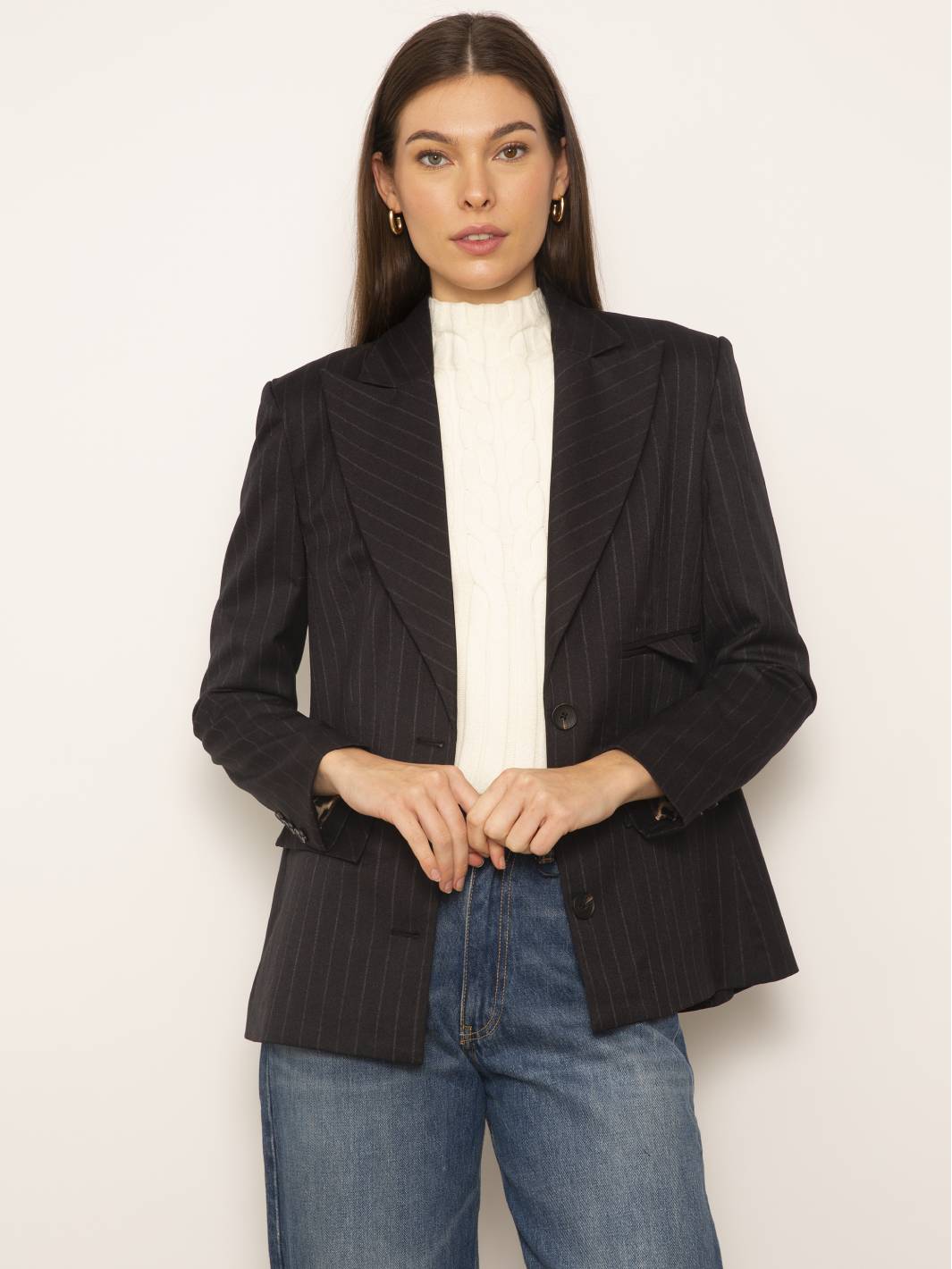 Archie Pinstripe Blazer