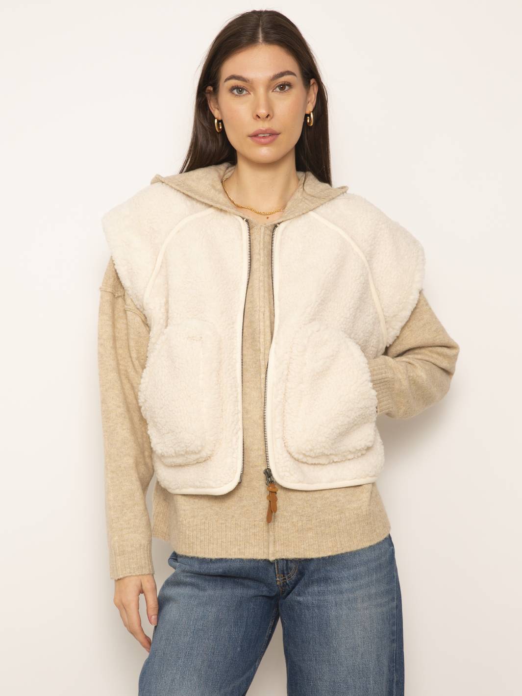 Torin Fleece Back Sherpa Vest