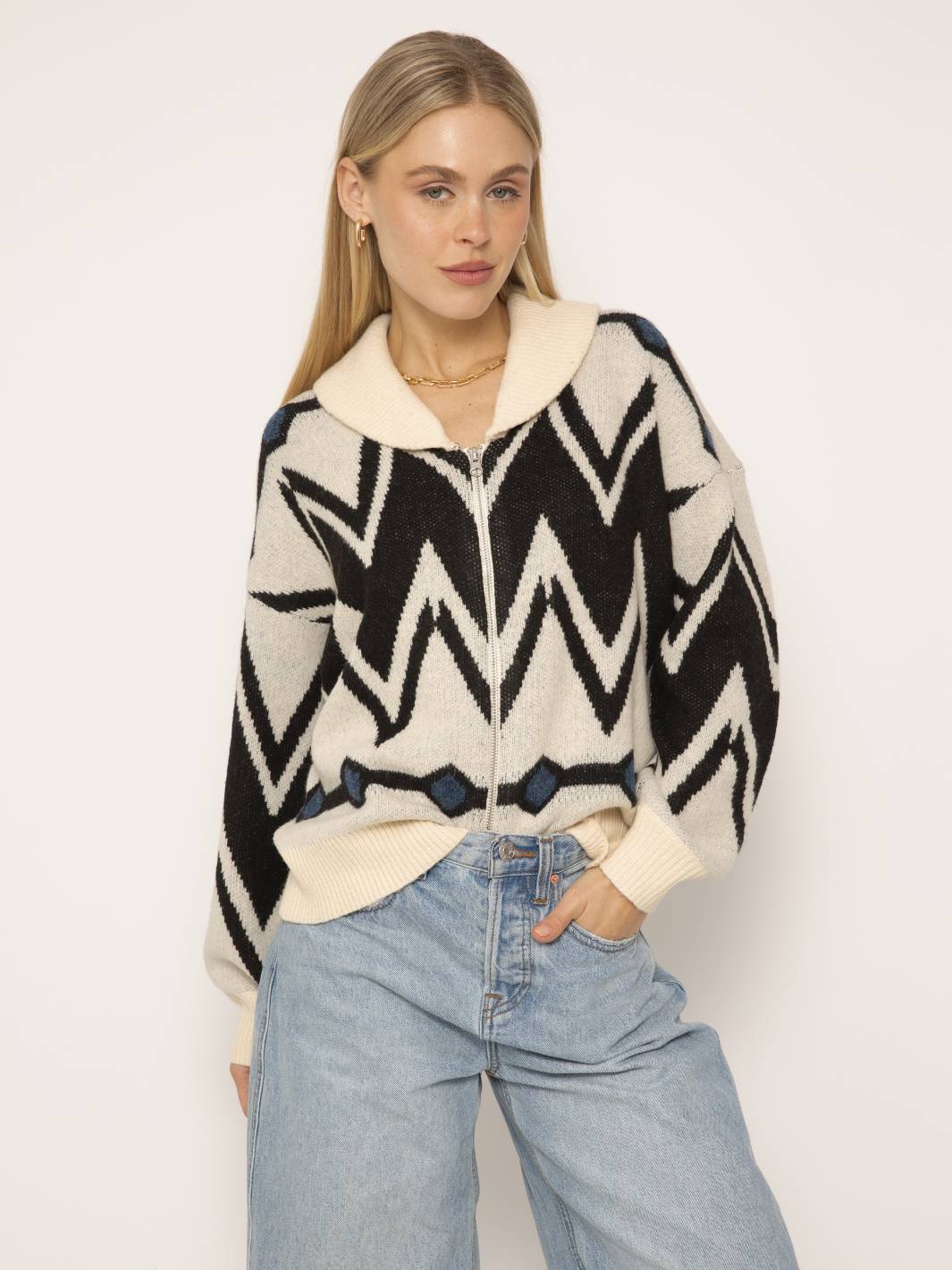 Arlo Fair Isle Sweater Bomber