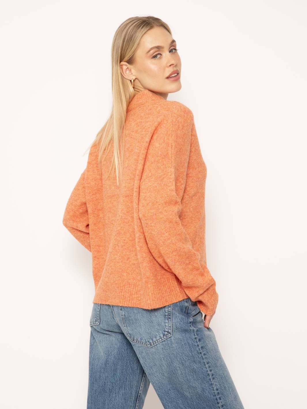 Lilia Slash Funnel Neck