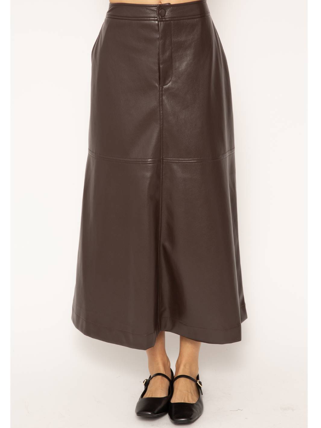 Beatrix Vegan Midi Skirt