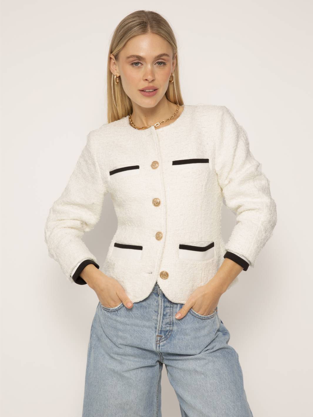 Oona Collarless Jacket