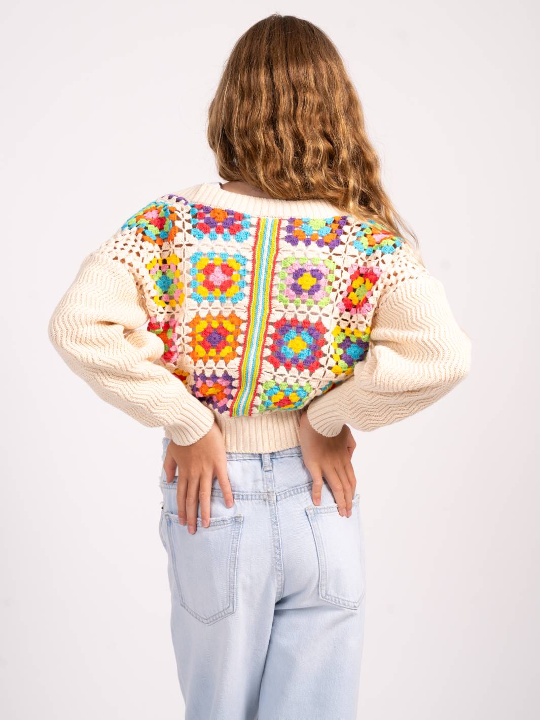 Tasha Patchwork Crochet Cardigan