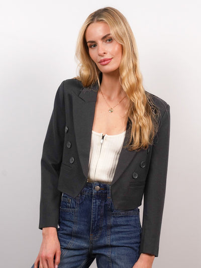 Jamie Kissing Crop Double Breasted Blazer