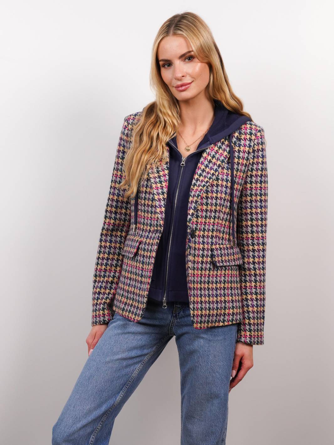 Lucia Houndstooth Dickie Blazer