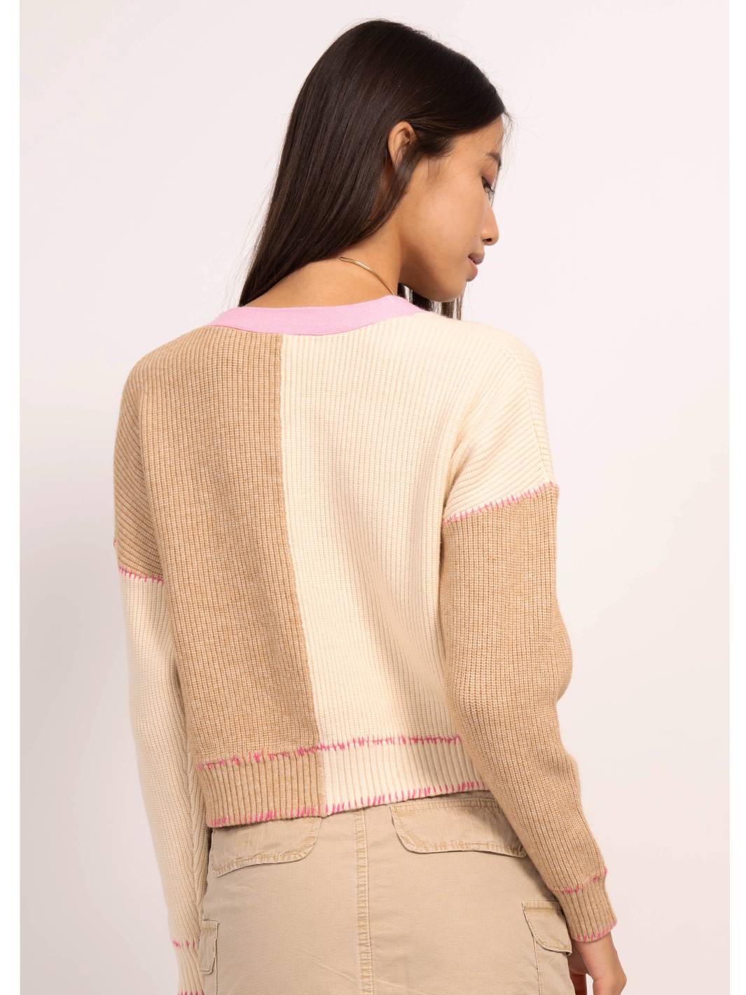 Mallory Color Block Cardigan