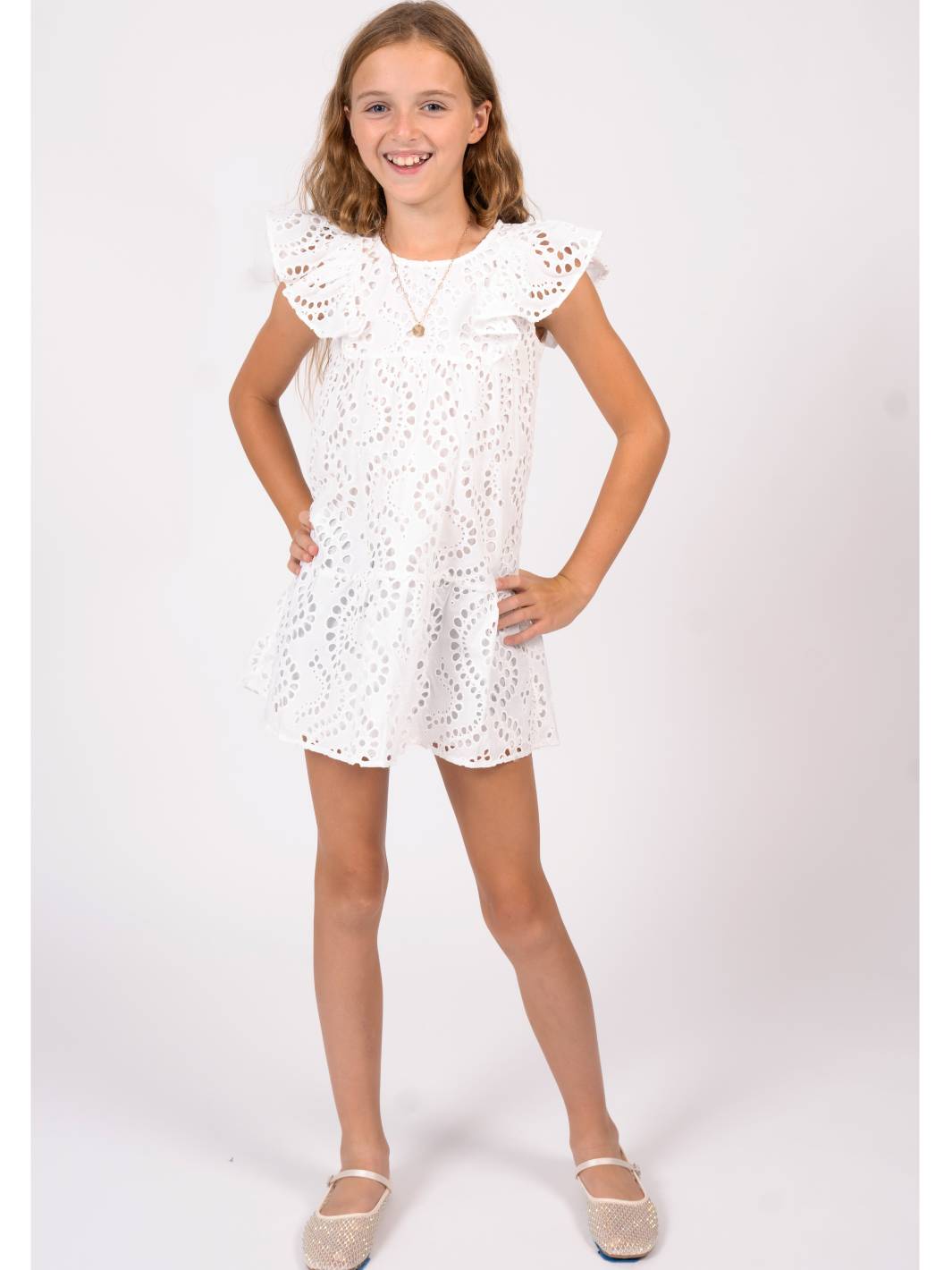 Liam Eyelet Dress