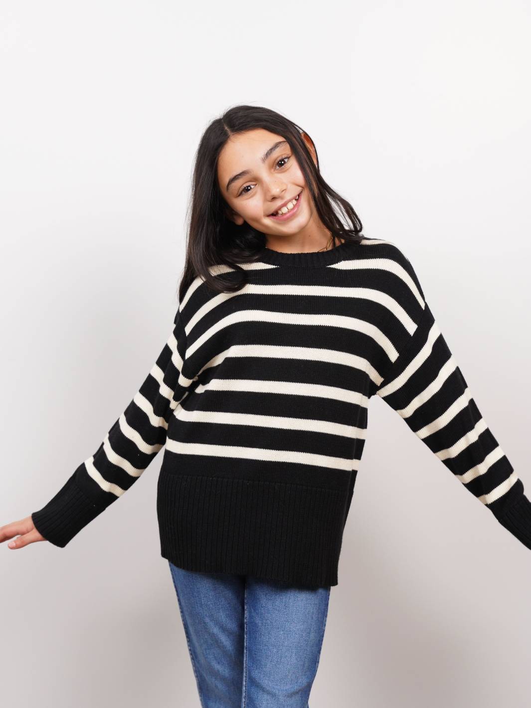 Willow Stripe Crewneck Sweater