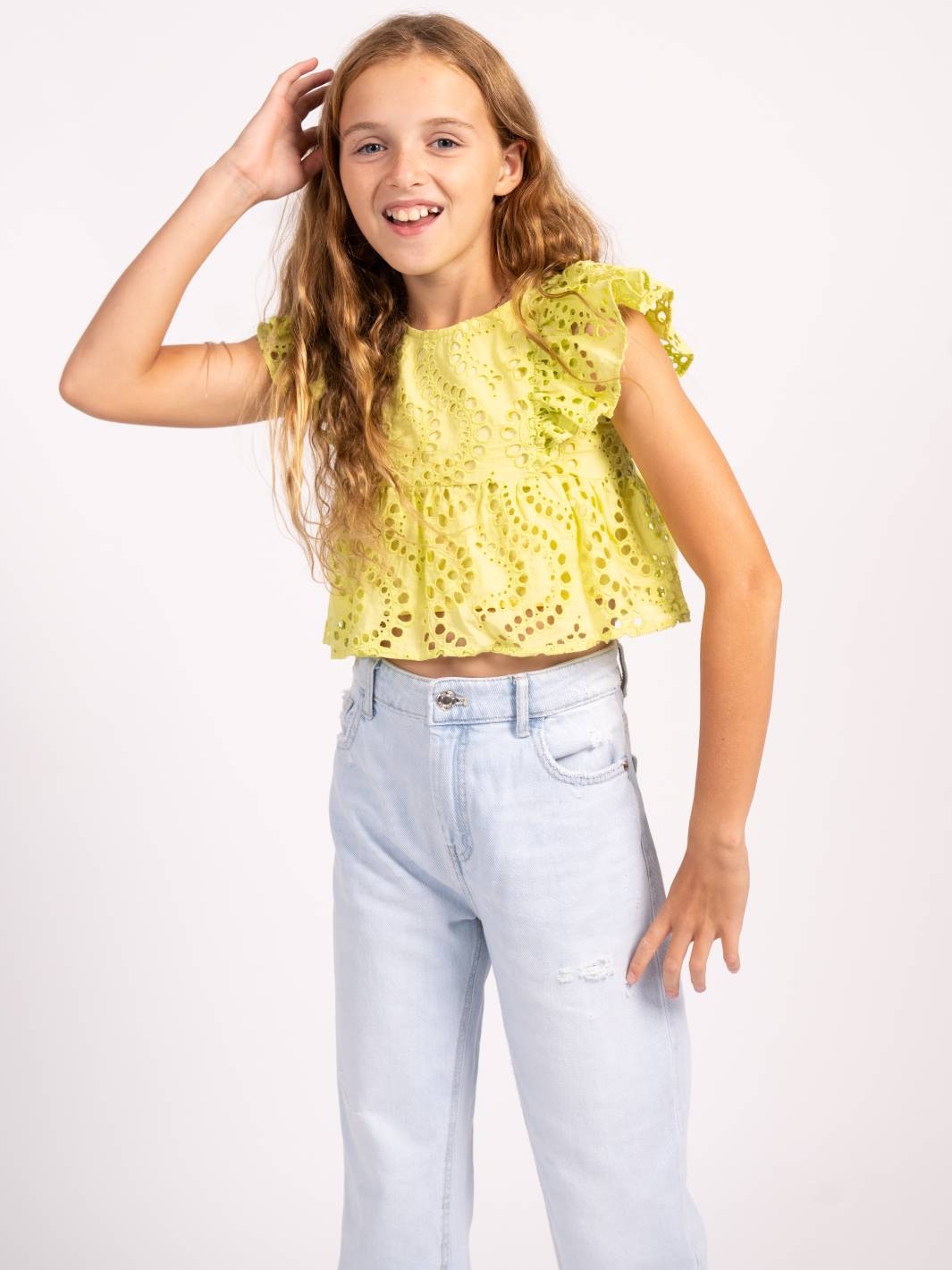 Liam Eyelet Top